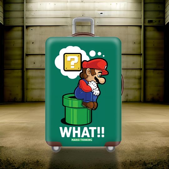 Super Mario Luggage | Retro Gaming Travel Suitcase | Durable and Stretchable