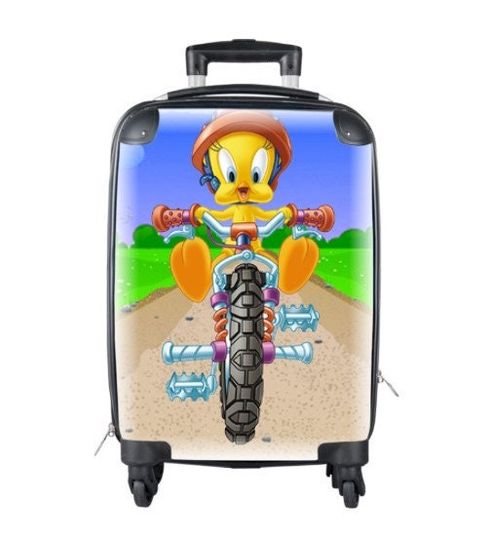 Discover Tweety Bird Suitcase Cabin Travelling Cartoon Gifts Birthday Mothers Day Fathers Day
