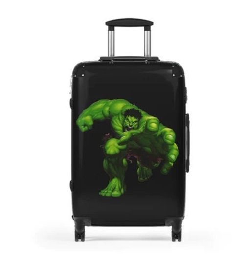Hulk Suitcase Cabin Luggage Travelling Avengers Super Hero Gifts Birthday Anniversary