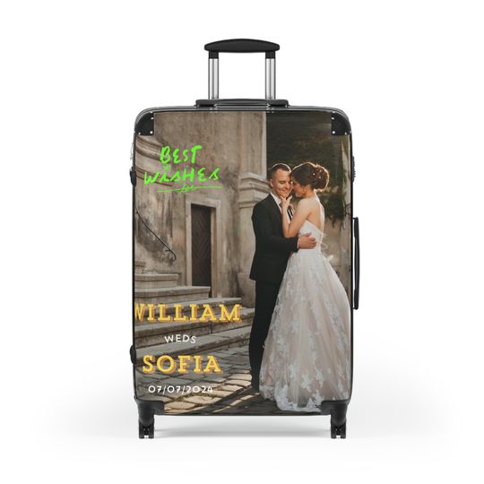 Discover Custom Suitcase Box - Small, Medium, Large Sizes - Personalized Travel Case