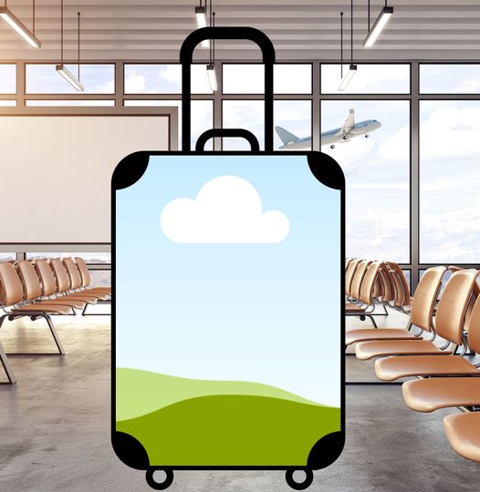 Discover Suitcase Mockup Canva Frames |Covers Customize Luggage Wrap Suitcase Protector Travel Bag Covers  | Customizable Suitcase Mockup for Print