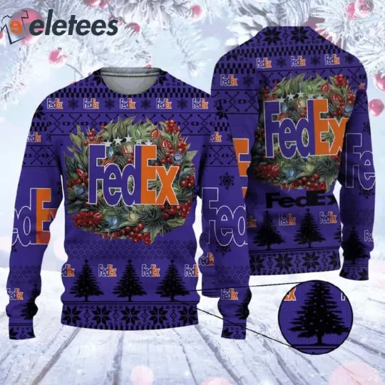 Fedex Christmas Sweater UGIWTFOA