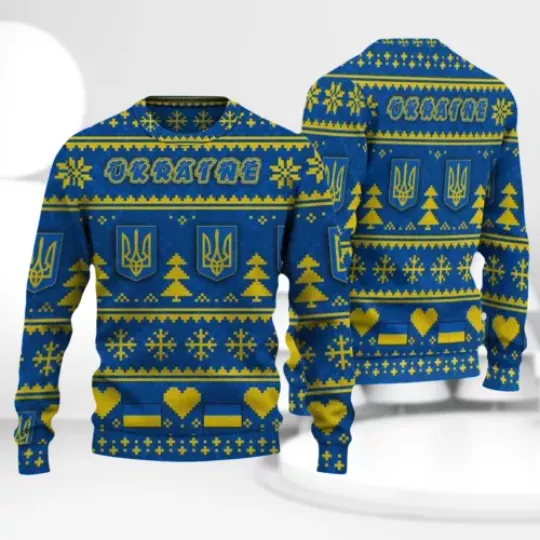 Discover Ugly Sweater Ukraine Christmas All Over Printed 3D Sweater Christmas Gift Gift