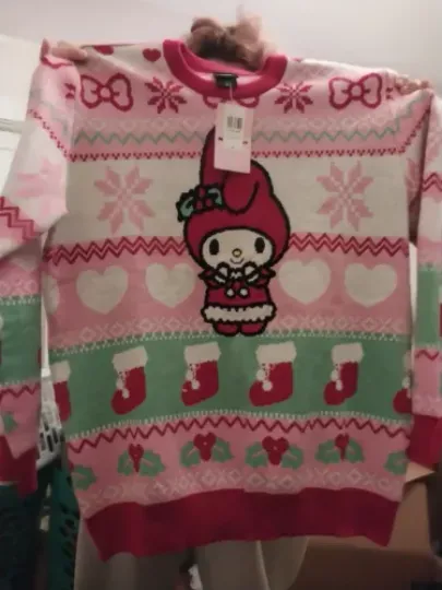 SANRIO MY MELODY UGLY CHRISTMAS SWEATER HOLIDAY ICONS XL