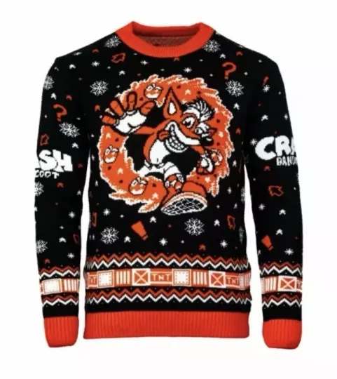 Discover Small (UK) Crash Bandicoot Ugly Delete Christmas Jumper Sweater Activision