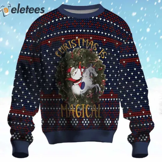 Discover Christmas is Magical Ugly Christmas Sweater T9LQ3BGL