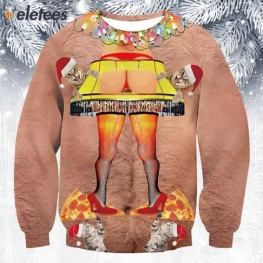 Discover Funny Butt Lamp Ugly Christmas Sweater MADP7VGU