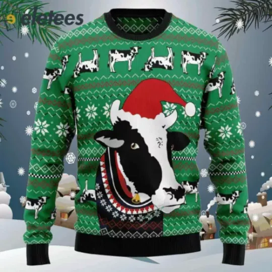 Discover Funny Cow Ugly Christmas Sweater WIR5M4JW