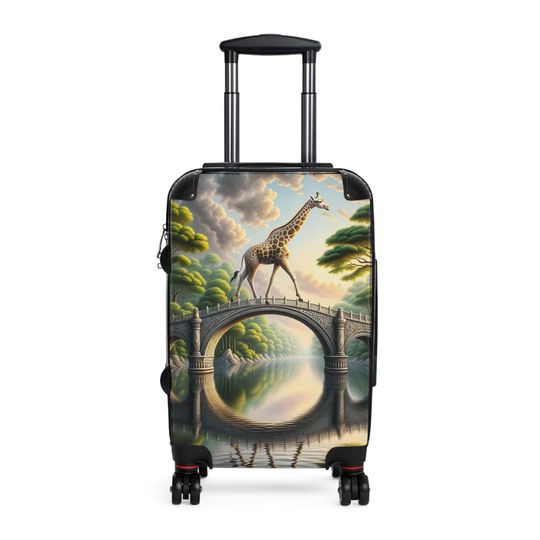 Discover Giraffe crossing Bridge Suitcase