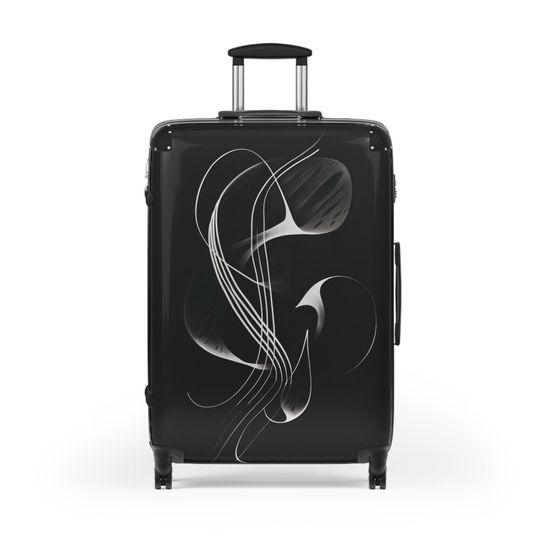 Discover Suitcase Black Minimalistic Suitcase
