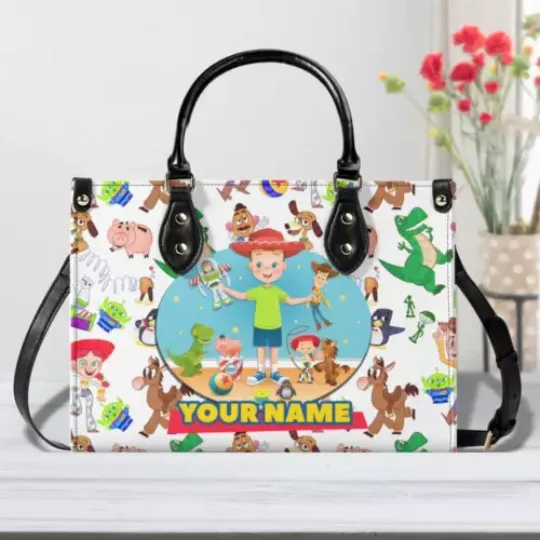 Discover Personalized Toy Story Leather Handbag, Toy Story Gift Shoulder Bag