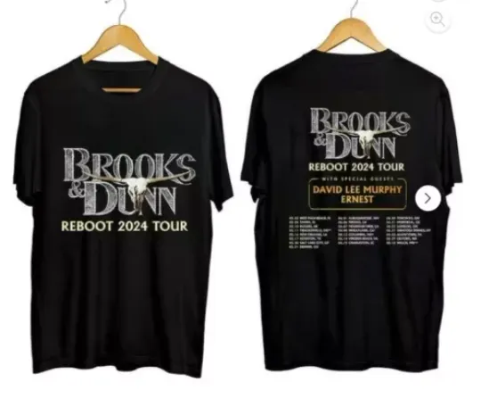Discover Brooks and Dunn The Reboot 2024 Tour Shirt Brooks And Dunn 2024 Concert Tee