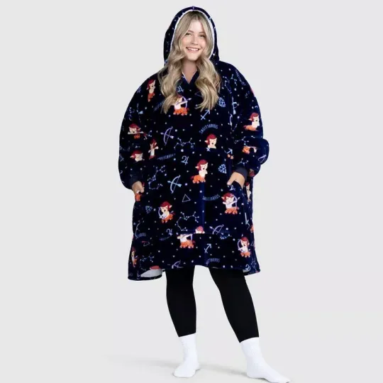 Discover Sagittarius Oversized Blanket Hoodie One Size