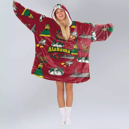 Discover Albm USA Oversized Blanket Hoodie One Size
