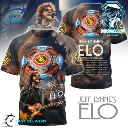 Jeff Lynnes Elo The Over And Out Tour Premium Shirts 2024