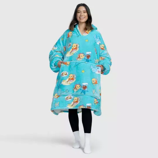 Discover Zodiac Pisces Blanket Hoodie, Custom Astrology Pisces Oversize Blanket Hoodie