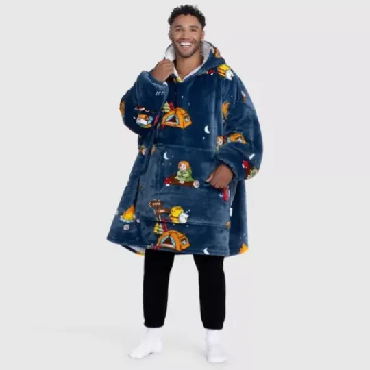 Discover Camping Oversized Blanket Hoodie One Size