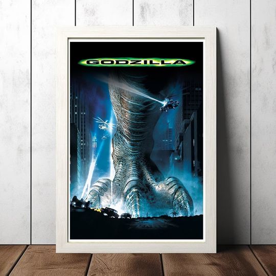 god zilla 1998 Movie Film Poster, Canvas Poster Printing Classic Movie Wall Art for Room Decor Unique Gift Idea