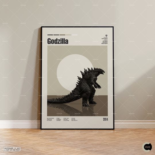 Discover god zilla, Retro Movie Poster, Midcentury Modern, Retro Tv Show Poster, Minimal Movie Art, Best Movies of All Time, Custom Movie Poster