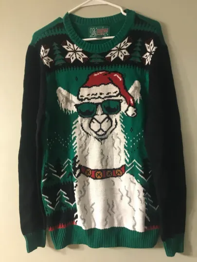 Discover Ugly christmas sweater  mens size medium   unisex Llamas party New!