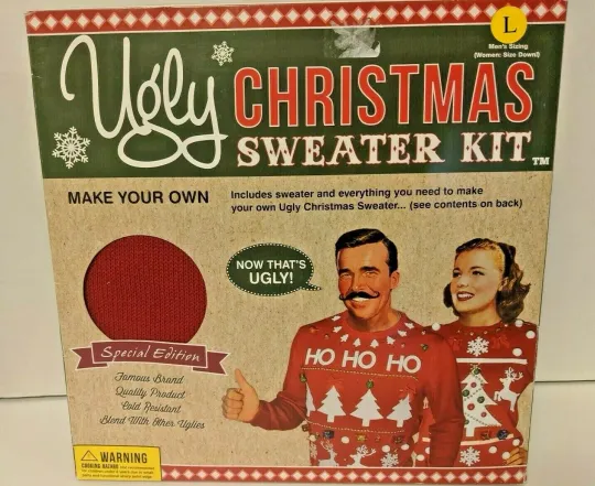 Discover Ugly Christmas Sweater Kit Size L Make Your Own Sweater Kit