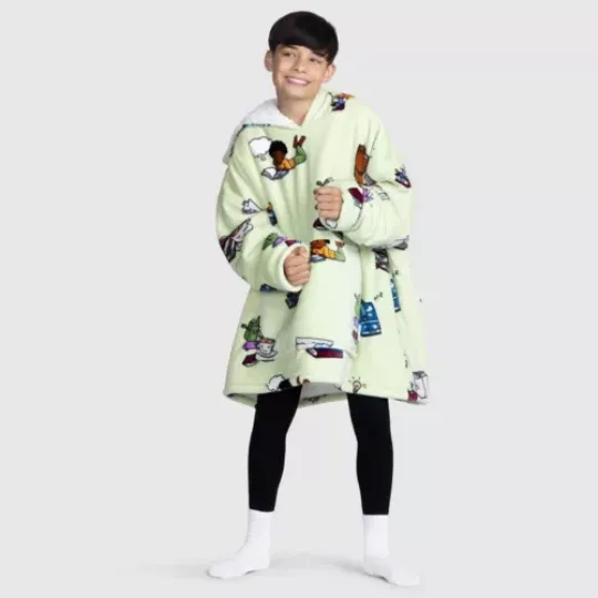 Discover Book Oversized Blanket Hoodie One Size