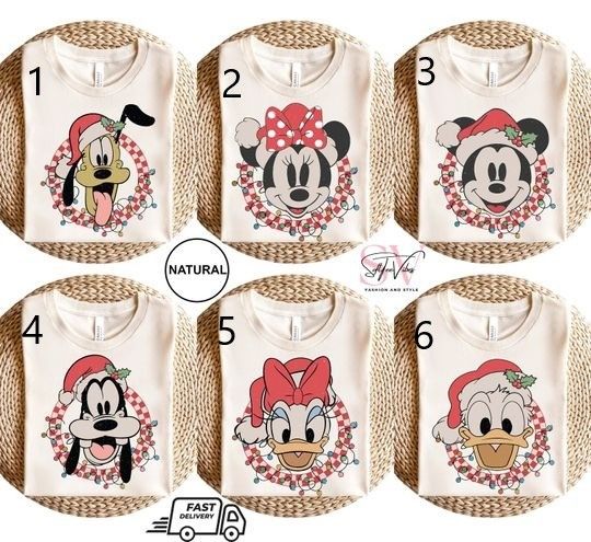 Discover Vintage Mickey and Friends Christmas Shirt, Christmas Family Vacation Shirts, Disney Christmas Trip , Disney Christmas Group Tee