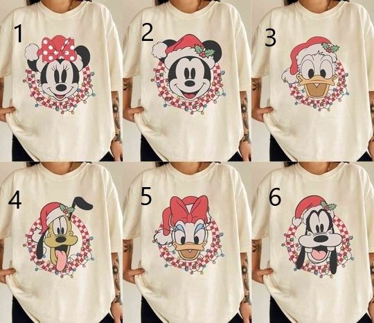Discover Retro Mickey and Friends Checkered Christmas Shirt, Very Merry Christmas Shirt, Disney Christmas Shirt, Christmas Gift, Christmas Family Tee