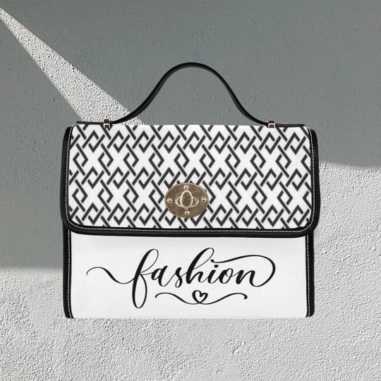 Discover Fashion Lock bag (black shoulder strap, black edging)