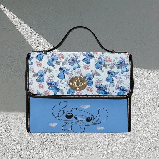 Character Stitch Blue Lock bag (black shoulder strap, black edging)