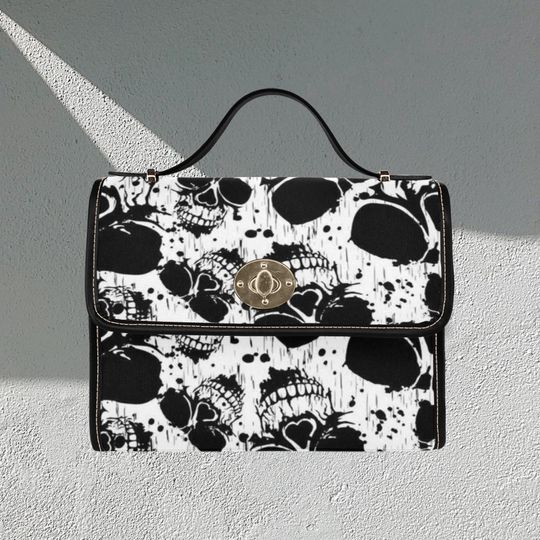 Discover Skull Lock bag (black shoulder strap, black edging)