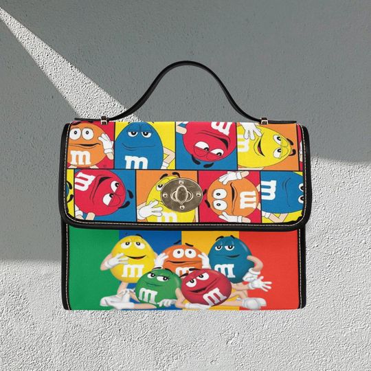 Discover Candy Multi color Lock bag (black shoulder strap, black edging)