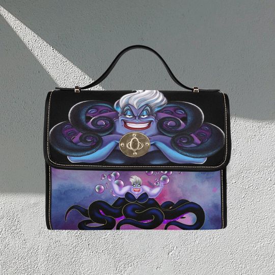 Character Purple sea Lock bag (black shoulder strap, black edging)
