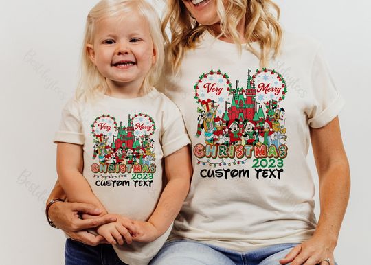 Discover Disney Christmas Shirt, Disney Christmas Matching shirts, Disney Custom shirts, Disney Kids Shirts, Disney Christmas Family Shirts