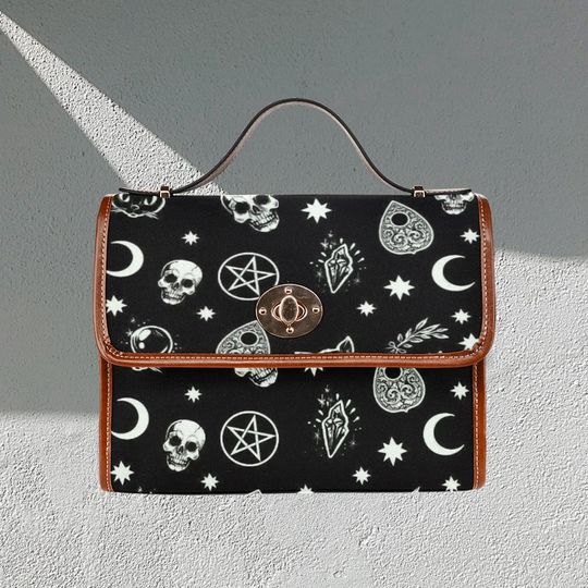 Discover Gothic Waterproof Canvas Bag-Brown