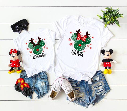 Discover Disney Christmas Family shirts, Christmas matching shirts, Disney Christmas Trip 2022,Family Christmas tees, Disney Christmas vacation DL52