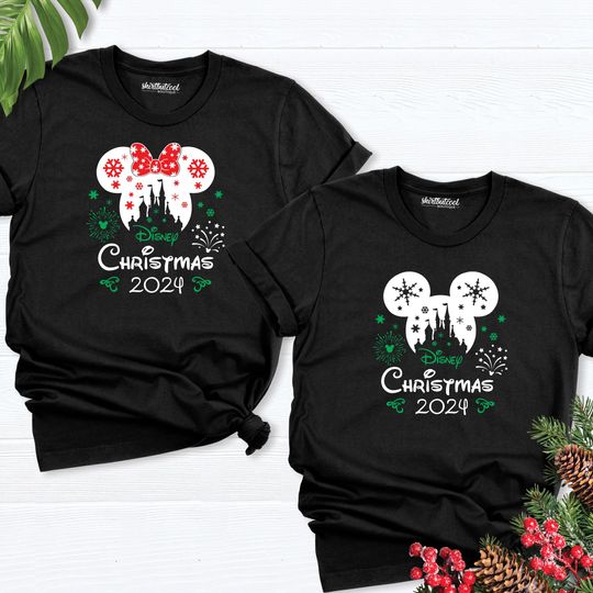 Discover Disney Christmas 2024 shirt, Matching Christmas Disney shirt, Disney Christmas Minnie Mickey, disney christmas shirt, Christmas Group shirts