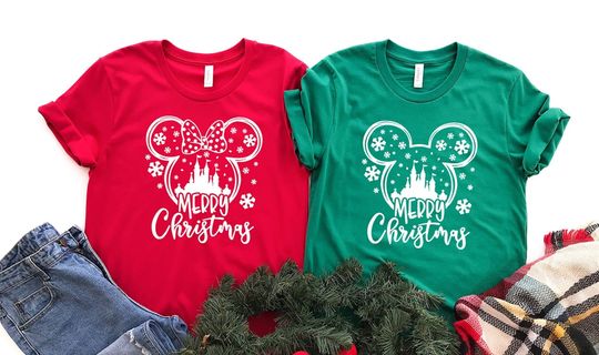 Discover Disney Christmas Shirt, Family Disney Christmas Shirt, Disney Matching Christmas Shirt, Minnie Christmas Shirt, Merry Christmas Disney Shirt