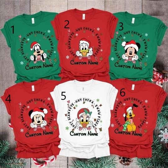 Discover Disney Christmas Shirt, Custom Disney Family Christmas Shirt, Mickey Minnie Christmas Shirt, Custom Family Disney Tees, Christmas Family Tee