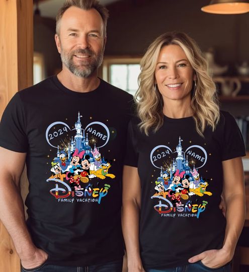 Discover Disney 2024 Family Vacation Shirt, Disney Family Trip Shirt, Disney Matching Shirt,Family Vacation, Christmas Matching Tee