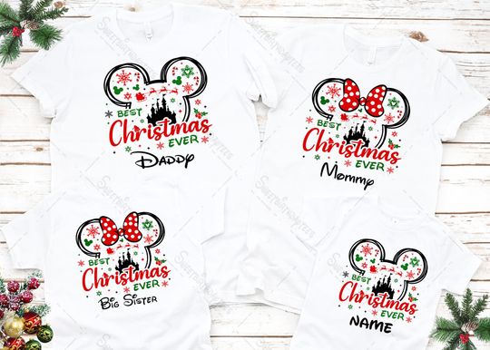 Discover Disney Christmas Shirts, Disney Christmas trip shirts, Disney Matching shirts, Personalized Disney Shirt