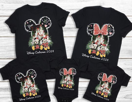 Discover Mickey's Very Merry Christmas Party 2024 Shirts, Disney Christmas Family Shirt, Magic Kingdom Tees, Christmas Group Shirt, Disney World Xmas