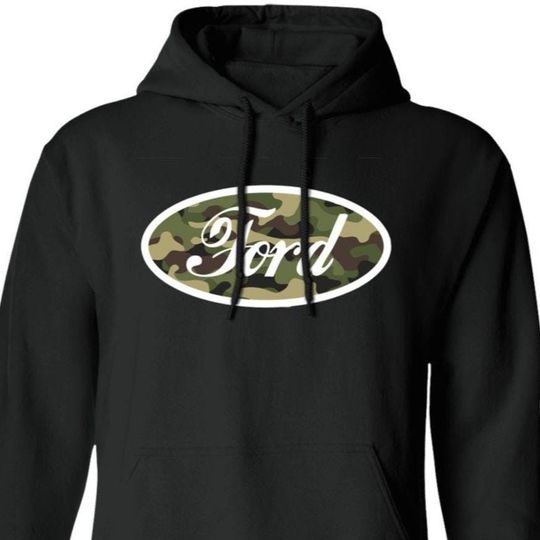 Discover Ford Camo Logo Unisex Pullover Hoodie