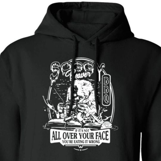 Discover Soggy Beaver BBQ Pullover Hoodie