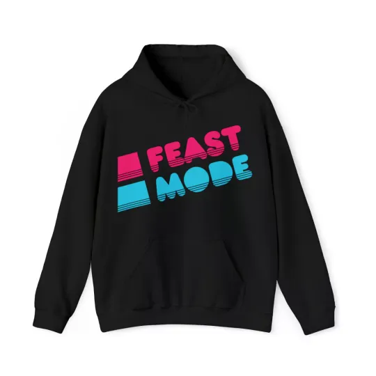 Discover Retro Feast Mode Thanksgiving Graphic Hoodie