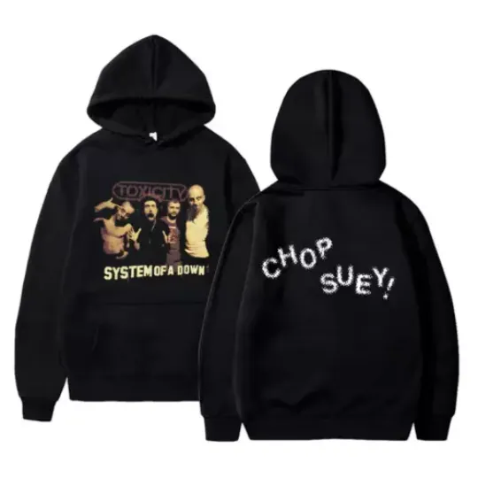 2 sides hoodie gift fans, Rock Band SYSTEM OF DOWN Toxicity Chop Suey Hoodie