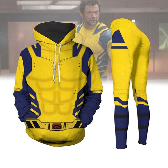 Discover Halloween Costume, Wolverine Cosplay Hoodie, Wolverine Legging, Xmen Logan Superhero Hoodie, Yoga Pants Women, Wolverine Outfit For Her