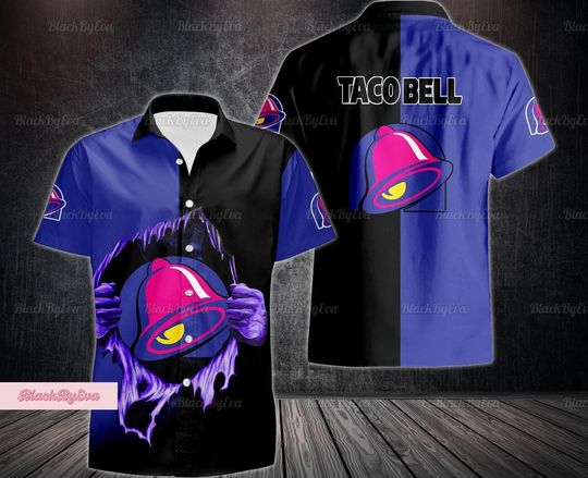 Taco Bell Button Shirt, Taco Bell Cake Shirt, Taco Bell Hawaii Shirt, Taco Bell Lover Shirt, Taco Bell Sauce Shirt, Button Down Shirt