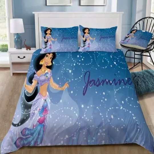 Discover Disney Jasmine #37 Quilt Duvet Cover Set Bed Linen Home Textiles Bedroom Decor