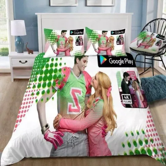 Discover Disney Z-o-m-b-i-e-s #2 Quilt Duvet Cover Set Bed Linen Bedspread Super King